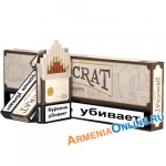 Армянские Сигареты "Democrat Coffee Brown" Super Slims 100mm со вкусом вишни "Lex Tobacco Company"